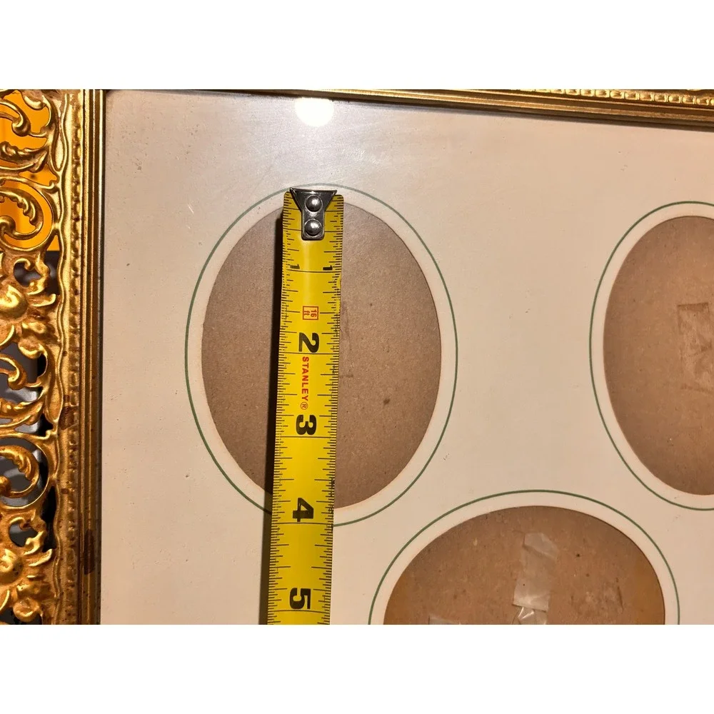 Vtg Olan Mills Frame Ornate Gold Filigree Picture Frame 12x15 Victorian Style